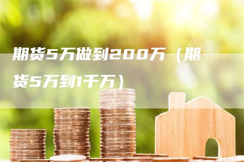 期货5万做到200万(期货5万到1千万)-爱民财经