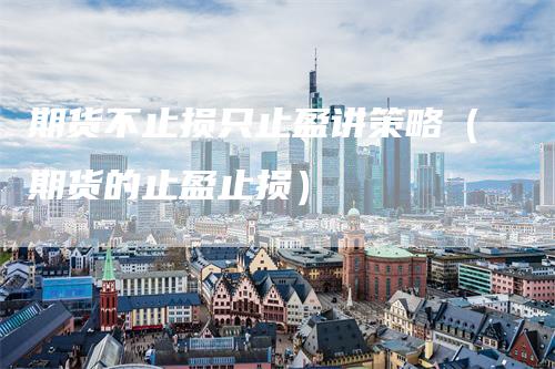 期货不止损只止盈讲策略(期货的止盈止损)-爱民财经
