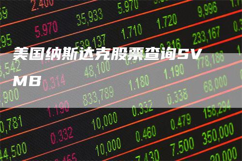 美国纳斯达克股票查询SVMB