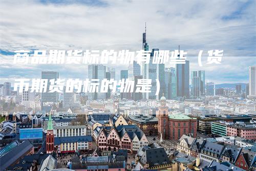 商品期货标的物有哪些(货币期货的标的物是)-爱民财经