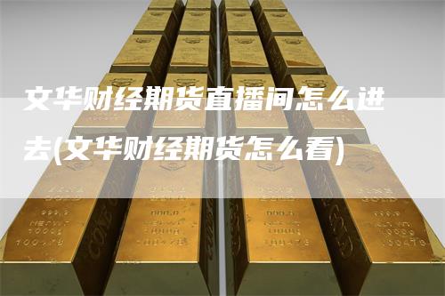 文华财经期货直播间怎么进去(文华财经期货怎么看)